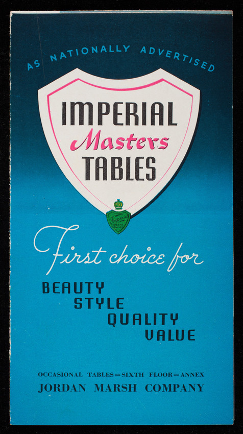 imperial masters tables, imperial furniture co., grand rapids