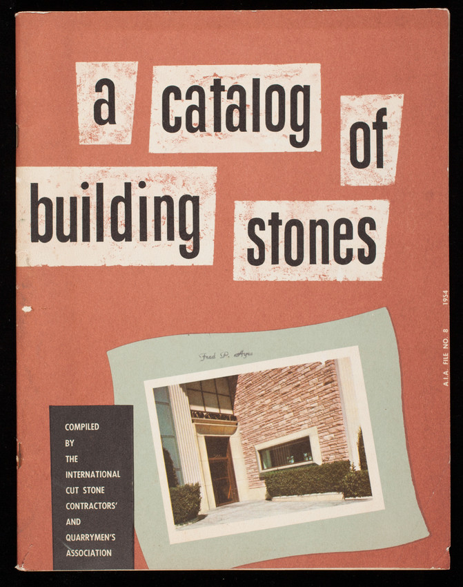 Catalog of building stones, compiled by The International Cut Stone