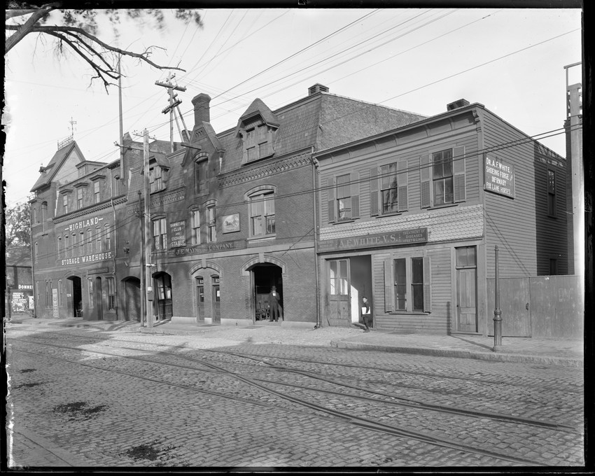 Building on Shawmut Ave 1890s MA Boston Photo 