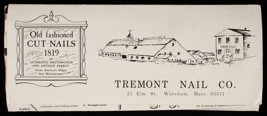 Wareham Vintage Tremont Nail Co Token Massachusetts MA Wooden Nickel 